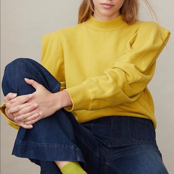 Agolde Tops - Agolde Folded Sleeve Sweater, Medium